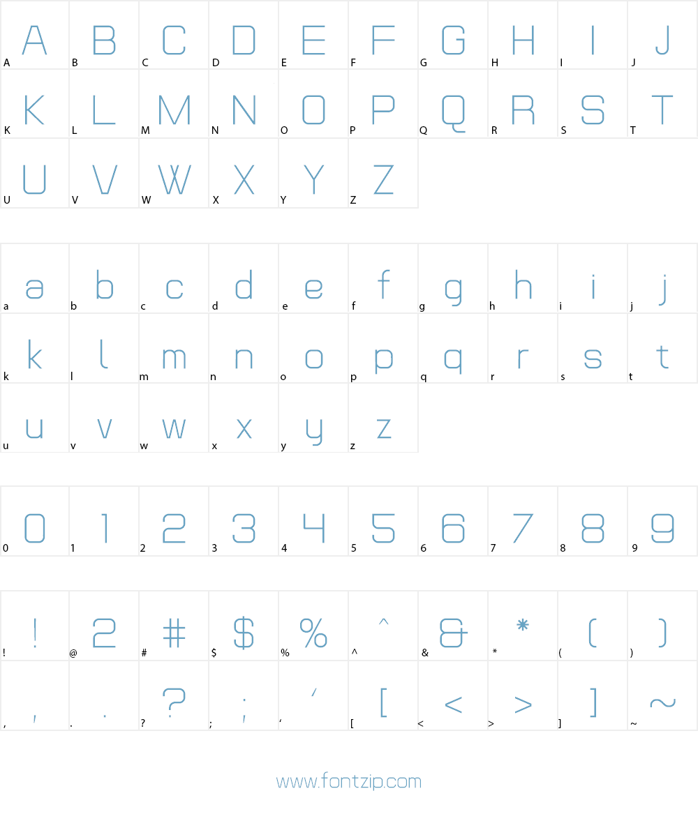 POE Text Font Character